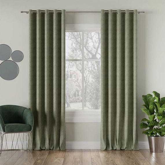 Tkanina zasłonowa MILAS / wysokość 290cm / kolor 016 (miętowy)