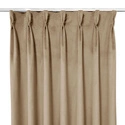 Zasłona gotowa na fleksach Velvet Deluxe / szyta na miarę / kolor 65 beżowy