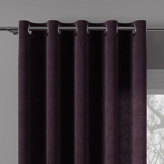 Tkanina zasłonowa MILAS / wysokość 280cm / kolor 031 (śliwka)