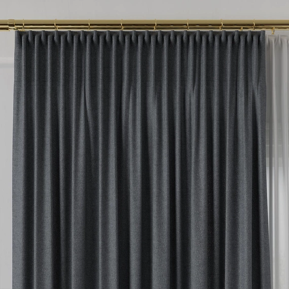 Tkanina zasłonowa na metry Lukrecja / wysokość 310cm / kolor 033 chłodny szary