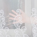 Firanka haftowana na metry 926122 / kolor biały / wysokość 180cm