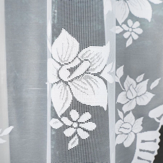 Firanka gotowa żakardowa IRENA / 420x160cm / kolor biały