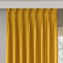 Zasłona gotowa na fleksach Milas / szyta na miarę / kolor 047 musztardowy