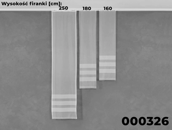 Firanka żakardowa w metrażu 000326 - wysokość 250cm