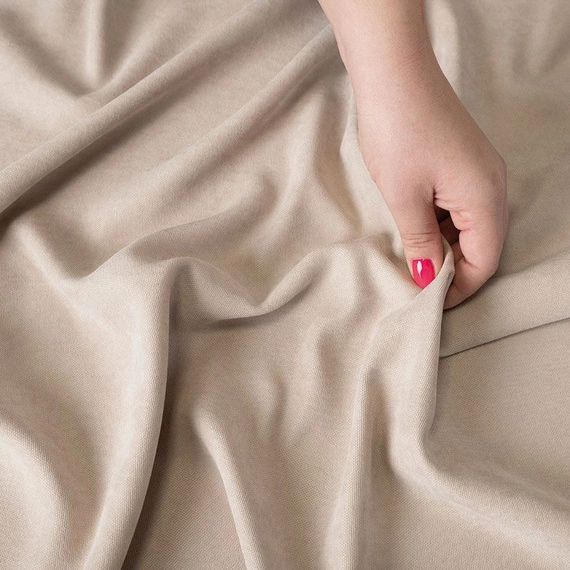 Tkanina zasłonowa MILAS / wys 290cm / kolor 370 (chłodny jasnobeżowy)