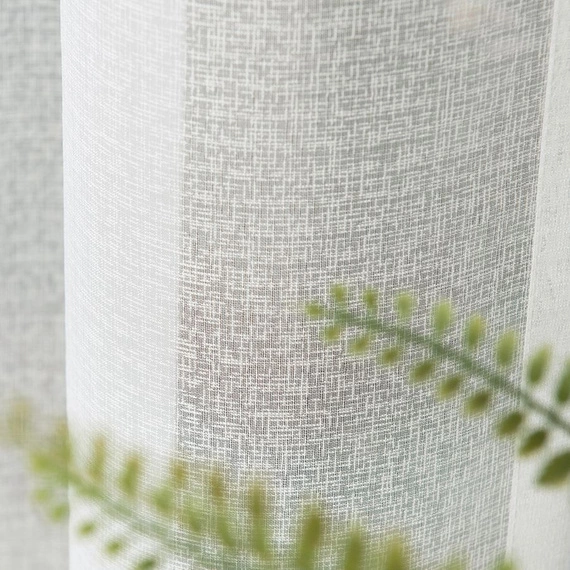 Firanka SABLE / kolor kremowy / wysokość 330cm