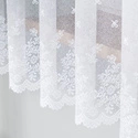 Firanka żakardowa 054160 / kolor biały / wysokość 180cm