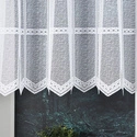 Firanka żakardowa 341510 / kolor biały / wysokość 120cm