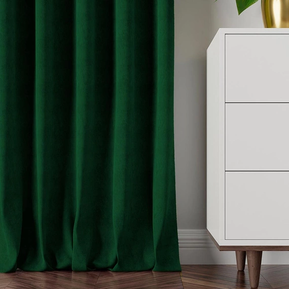 Tkanina welurowa EFE / wysokość 300cm / kolor 589 (zieleń butelkowa)