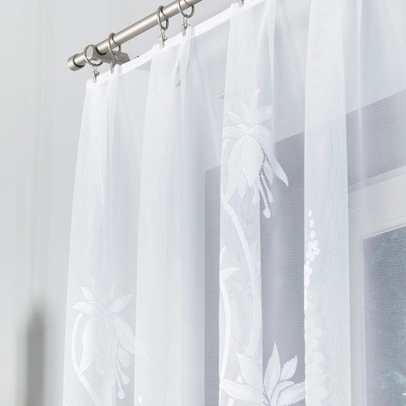 Firanka gotowa żakardowa ANETA / 310x160cm / kolor biały