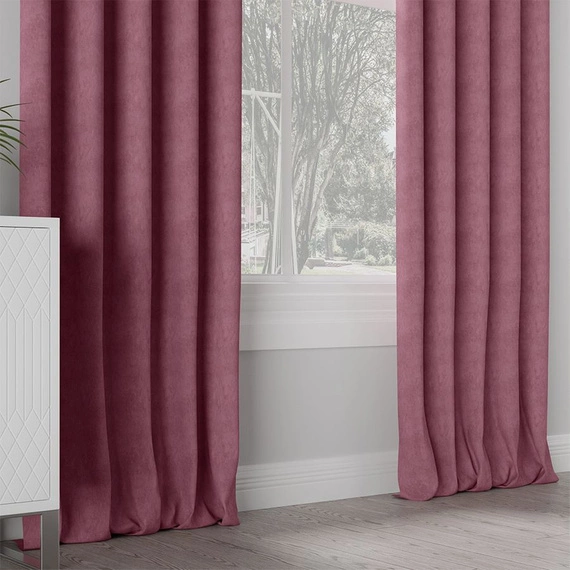 Tkanina zasłonowa MILAS / wysokość 290cm / kolor 020 (ciemny pudrowy róż)