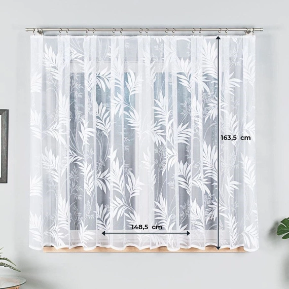 Firanka żakardowa na metry 018920 - wysokość 160cm