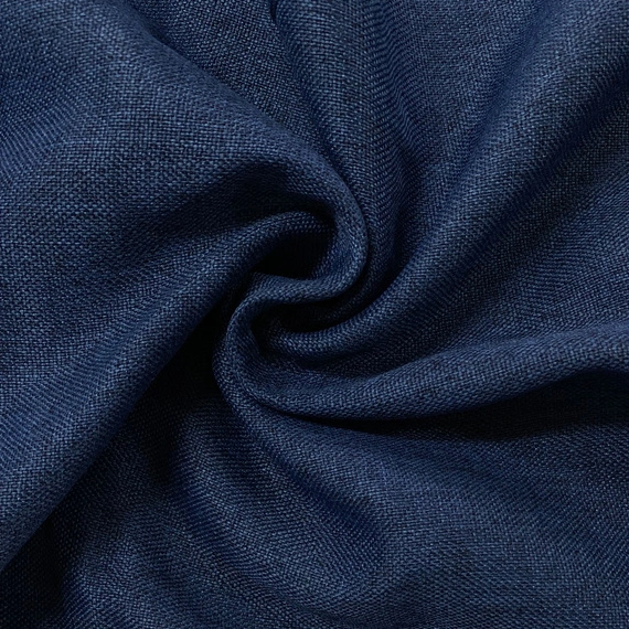 Tkanina zasłonowa ROMA / kolor granatowy (16) / kupon 230x280cm