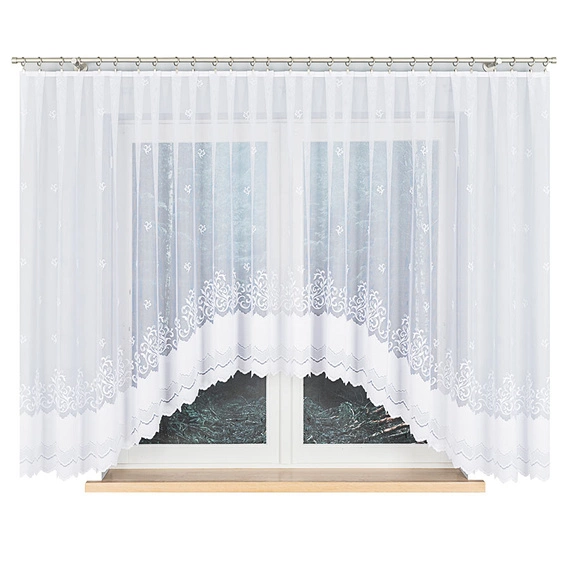 Firanka żakardowa gotowa GENOWEFA / 023419 / 450x160cm