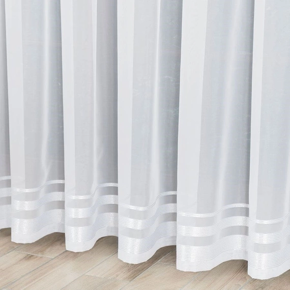 491000 Firana w raportach, obcięta krajka; szerokość 300cm, kolor 001; raport 285cm 491000/ULT/001/300285/1