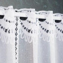 Firanka żakardowa na metry 018535 / kolor biały / wysokość 50cm