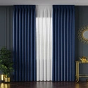 Tkanina zasłonowa na metry VELVET / wysokość 300cm / kolor 109 granatowy