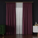 Tkanina zasłonowa na metry Lukrecja / wysokość 310cm / kolor 020 burgundowy
