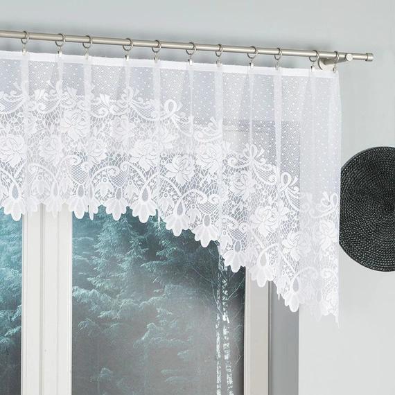 Firanka żakardowa gotowa DEMETRIA / 017480 / ŁUK / 250x80cm