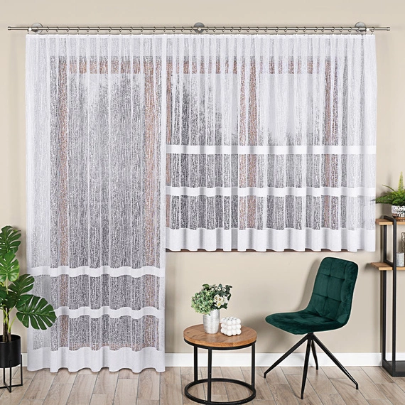 Firanka żakardowa gotowa WIKTORIA / 018352 / 200x250cm