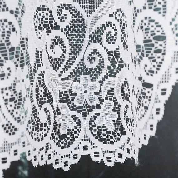 Firanka gotowa żakardowa 004304 / 330x130cm / kolor biały