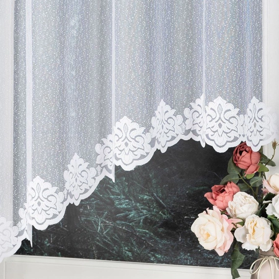 Firanka gotowa żakardowa ŻAKLINA / 300x160cm / kolor biały