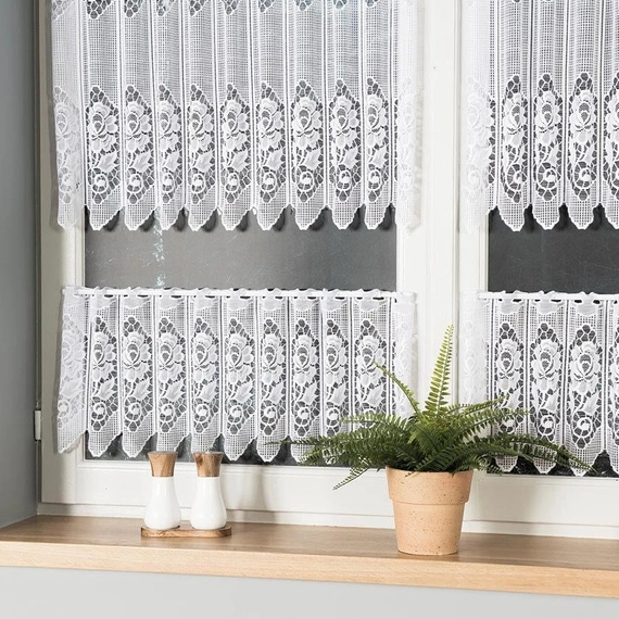 Zazdroska żakardowa 320630 / kolor biały / wysokość 30cm