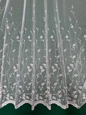 Firanka haftowana 15969 / kolor biały / wysokość 280cm