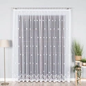 Firanka żakardowa 004421 / kolor biały / kupon 200x230cm