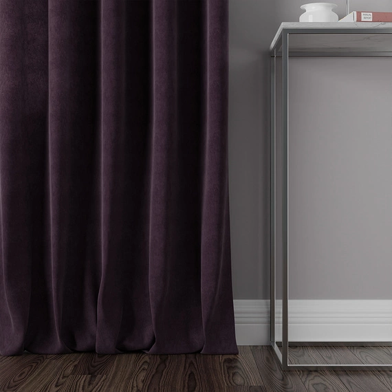 Tkanina zasłonowa MILAS / wysokość 280cm / kolor 031 (śliwka)