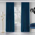 Zasłona gotowa na fleksach Milas / szyta na miarę / kolor 037 granatowy