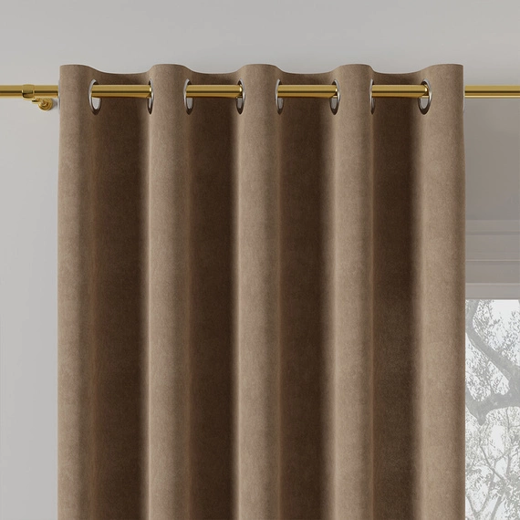 Tkanina zasłonowa MILAS / wysokość 300cm / kolor 007 (kakao)