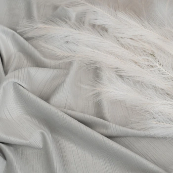 Tkanina zasłonowa VELVET EDEN prążkowana / wysokość 280cm / kolor 08 ciepły jasny szary