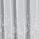 Firanka haftowana na metry 034488 / kolor biały / wysokość 160cm
