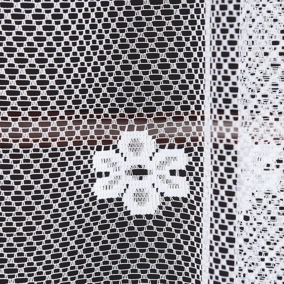 Firanka żakardowa 004421 / kolor biały / kupon 200x230cm