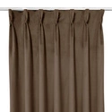 Zasłona gotowa na fleksach Velvet Deluxe / szyta na miarę / kolor 75 jasnobrązowy