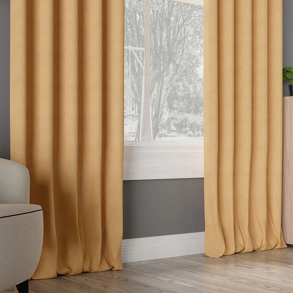 Tkanina zasłonowa MILAS / wysokość 280cm / kolor 049 (jasny żółty)