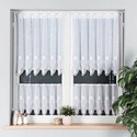 Zazdroska żakardowa 349130 / kolor biały / wysokość 80cm