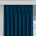Zasłona gotowa na fleksach Milas / szyta na miarę / kolor 037 granatowy