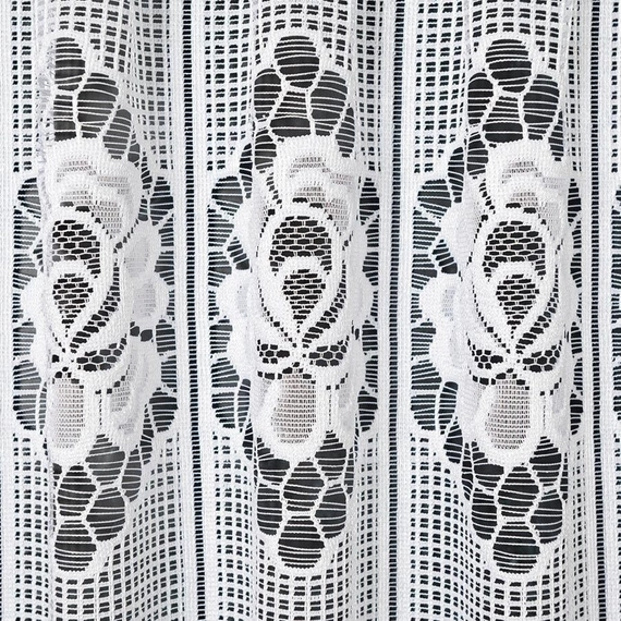 Zazdroska żakardowa 320630 / kolor biały / wysokość 50cm