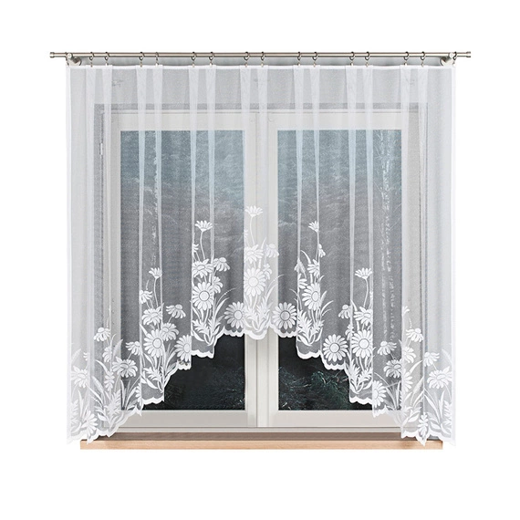 Firanka gotowa żakardowa ARALIA / 300x160cm / kolor biały