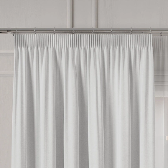 Tkanina zasłonowa IBIZA / wysokość 300cm / kolor 001 biały