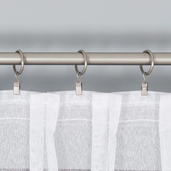 Firanka haftowana z aplikacją na metry 089060 / kolor biały / wysokość 280cm