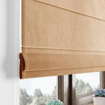 Roleta rzymska VELVET DELUXE / beżowa 62 / szyta na wymiar