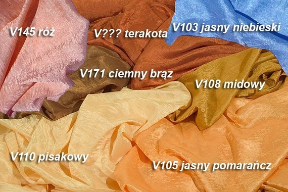 Tergalet jednokolorowy V145 - róż