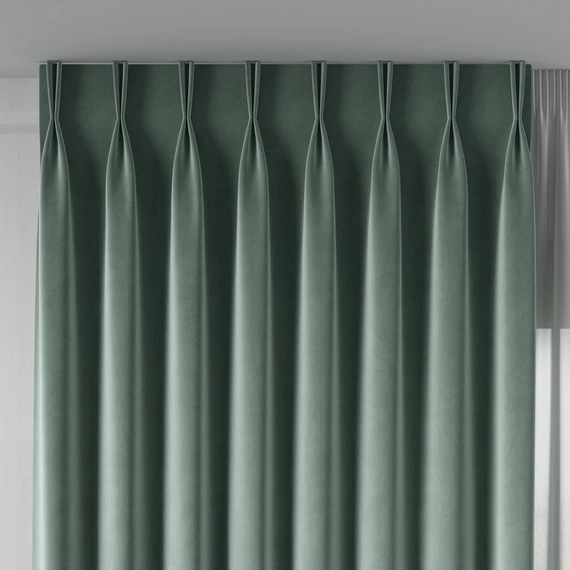 Tkanina zasłonowa na metry VELVET / wysokość 300cm / kolor 064 szałwiowy