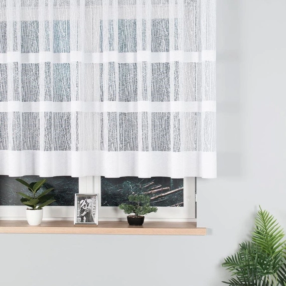 Firanka żakardowa w metrażu 018352 - wysokość 130cm