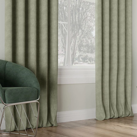 Tkanina zasłonowa MILAS / wysokość 290cm / kolor 016 (miętowy)