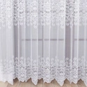 Firanka żakardowa 018495 / kolor biały / wysokość 250cm