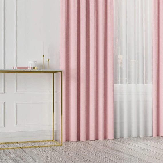 Tkanina zasłonowa IBIZA / wysokość 300cm / kolor 005 różowy